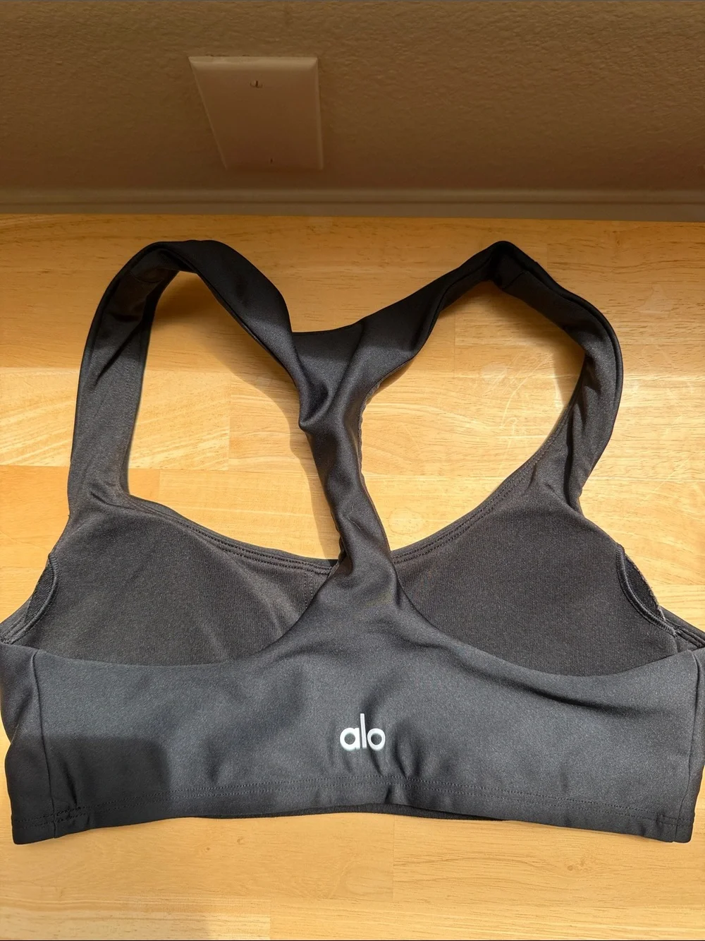 ALO Yoga Black Racerback Sports Bra